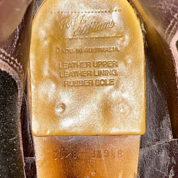 RM Williams Gardener Boots Brown Leather Percy St 8.5G US 9.5 Y2K Near Mint - Picture 10 of 12